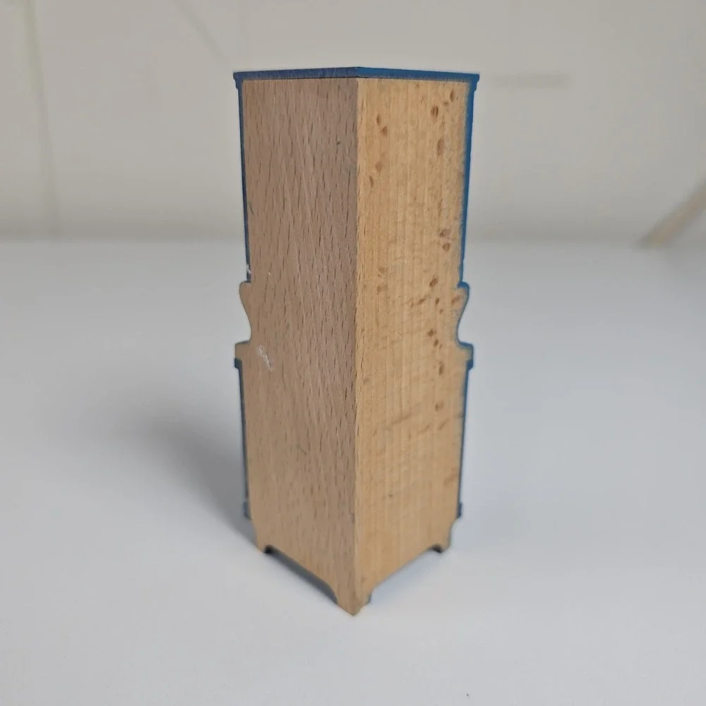 Lundby Blue Leksand Corner Cabinet with Opening Top Dala Folk Art Vintage 70s